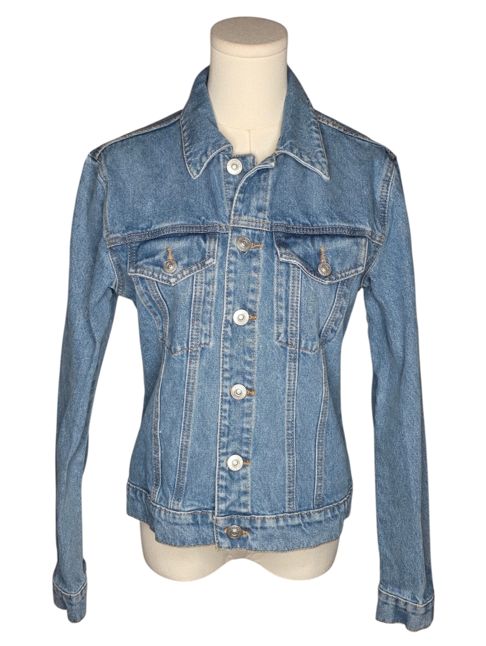 Hudson Jeans Denim Jacket S/M Blue Fitted Cotton Jean Jacket Classic